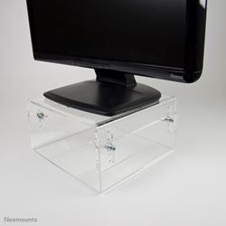 Neomounts by Newstar Height AdjustableTransparent Monitor Stand (Clear Acrylic)						